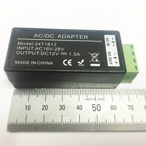 AC 24V to DC 12V 1.5A Power Supply Adapter Converter